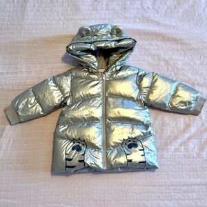 Balabala silver 100% down puffer with hood